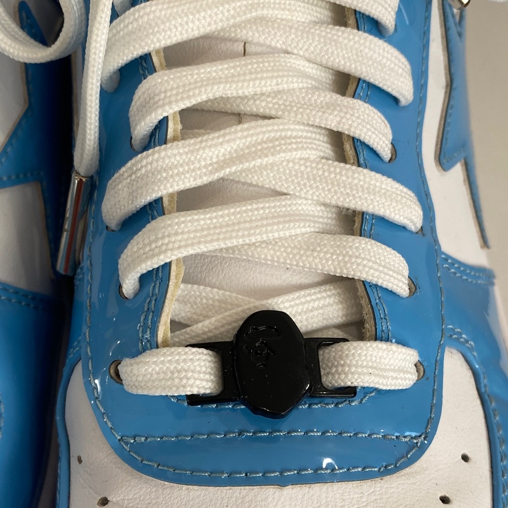 A Bathing Ape BAPE Bapesta Blue Bath Mat Size 9.5 DISCONTINUED COLOR!! 🔵 - Picture 6 of 12